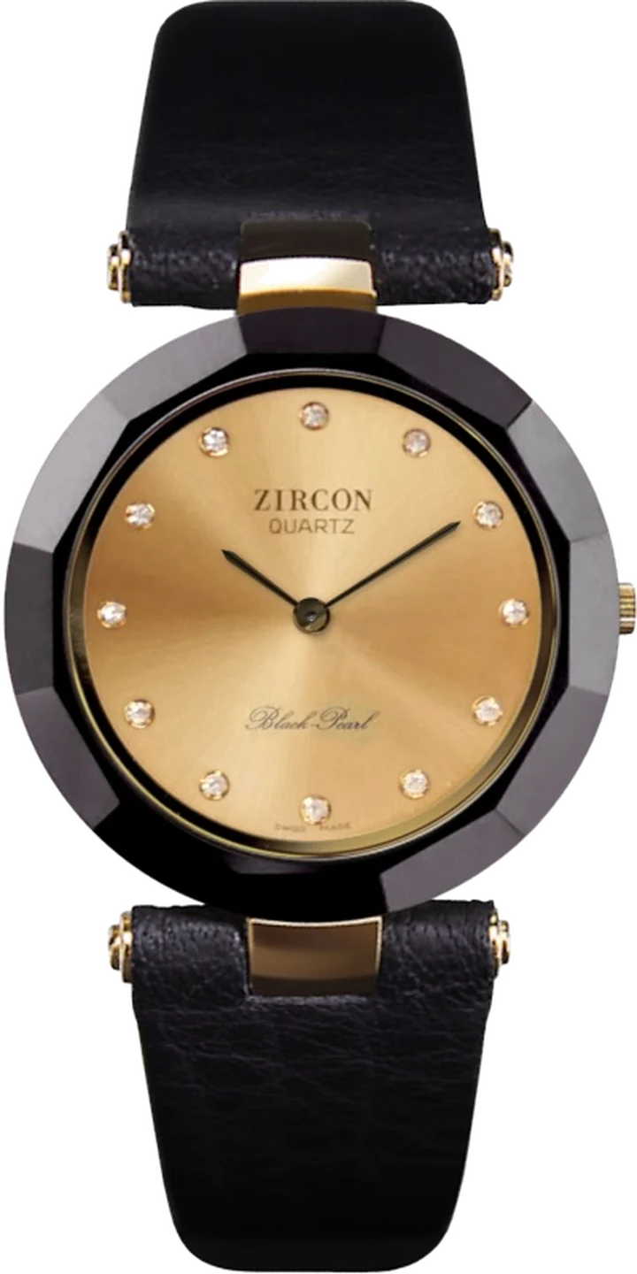 Montre Homme 12 facettes, 12 brillants – Cadran ton or