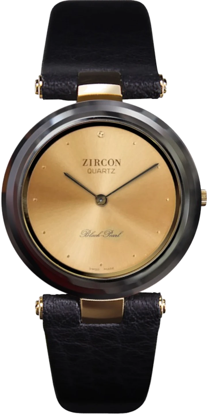 Montre Homme 3 facettes, 1 brillant – Cadran ton or