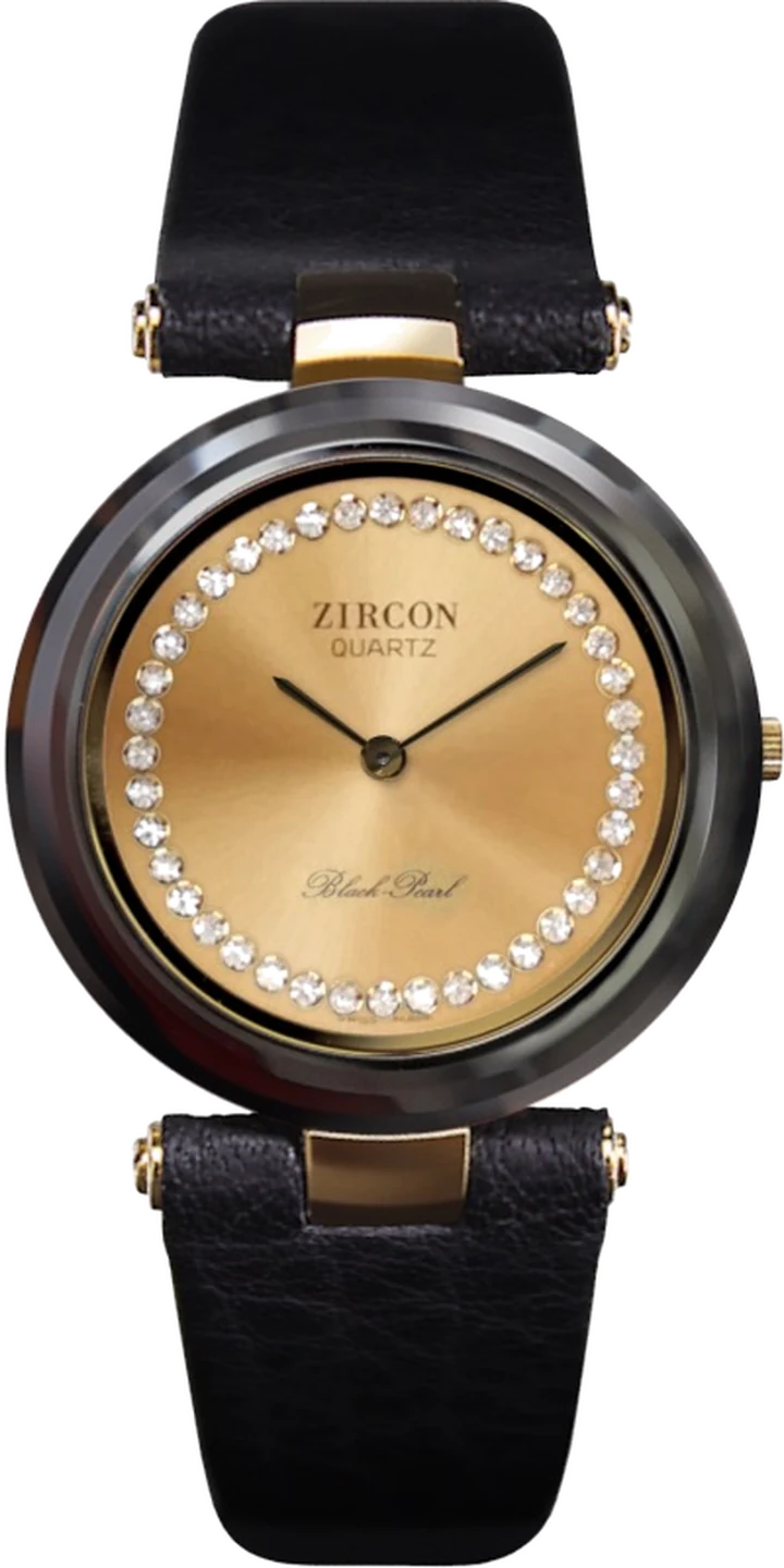 Montre Homme 3 facettes, 40 brillants – Cadran ton or